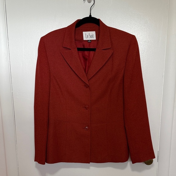 Le Suit Jackets & Blazers - Le Suit Women's Burnt Red Blazer